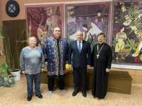 Мэр Хабаровска посетил первую нанайскую православную часовню