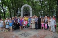 О семейном счастье помолились верующие в центре Хабаровска
