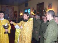 Престольный праздник в воинском храме великомученика Димитрия Солунского