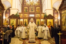 Божественная литургия в Петропавловском женском монастыре 21 января 2018 г.