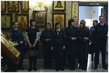 Экскурсия Дальневосточного Юридического Института МВД РФ в Хабаровской семинарии (21 декабря 2010 года)